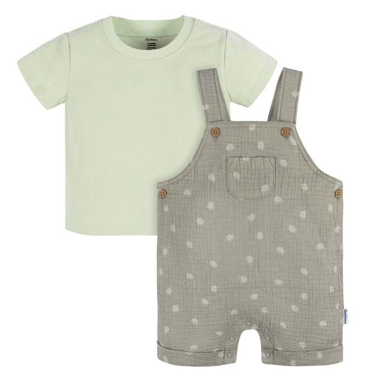 Gerber Childrenswear - 2-Piece Infant Set - Neutral - Palm - NB
