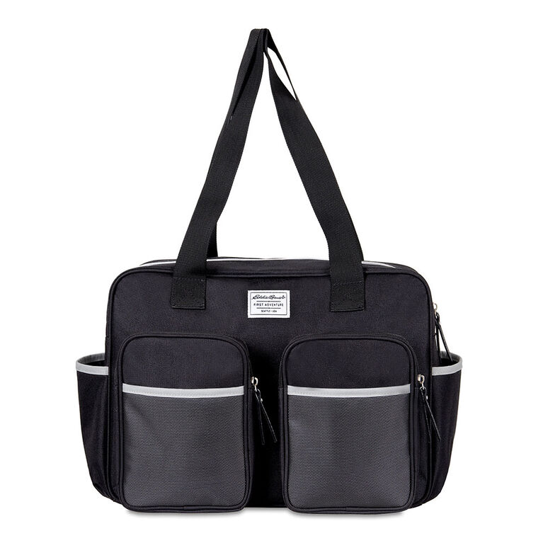 Eddie Bauer Gotham Duffle Diaper Bag - Black