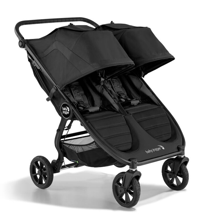 Poussette double tout-terrain Baby Jogger City Mini GT2, Noir jais