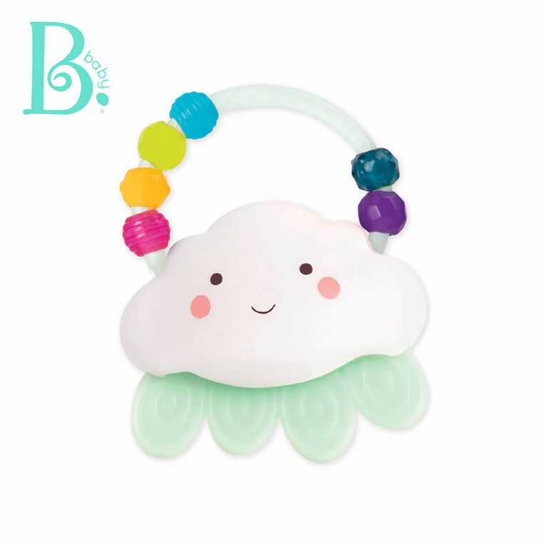 B. toys, Rain-Glow Squeeze, Light-Up Baby Rattle