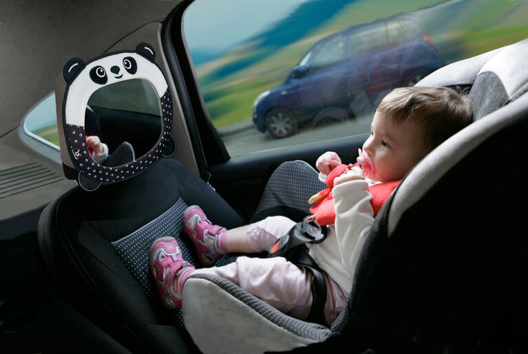 Miroir de voiture pour bébé Travel Friends Benbat - Panda / Noir / 0-18 mois