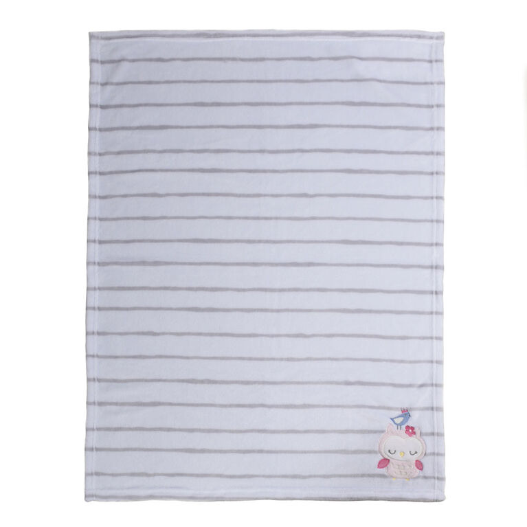 Koala Baby Soft And Cozy Appilque Baby Blanket - Owl