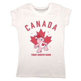 Canada Day Bear Short Sleeve Tee - Blanc - 3T