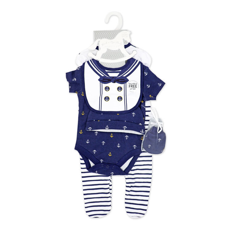 Rock A Bye Boy 5 Piece  Giftset Sailor Newborn