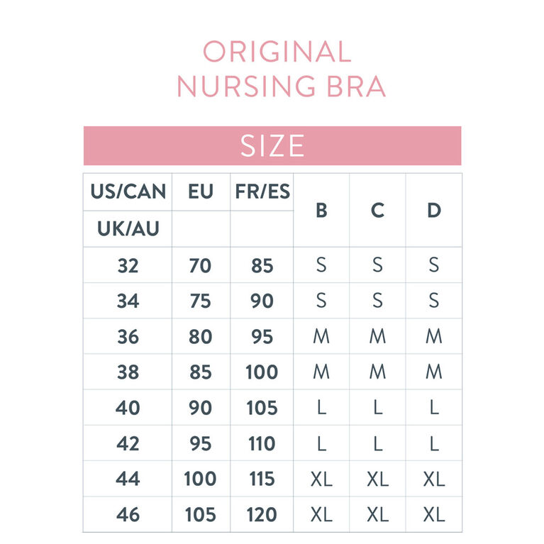 Original Nursing Bra - Sustainable, Black, Medium