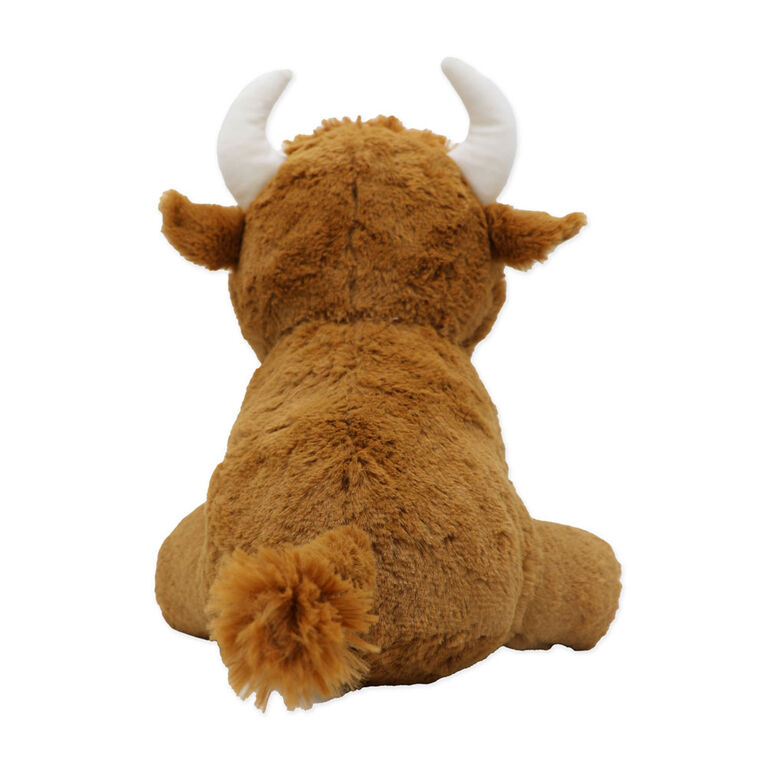 Plushies by Baby Mode Plush Tan Highland Cow Toy- 11"