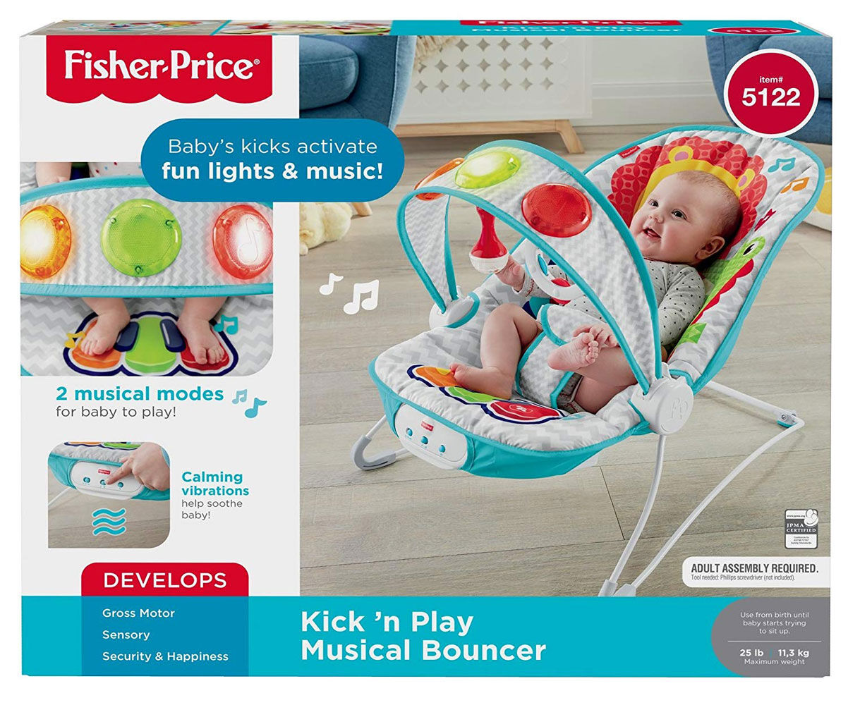 fisher price kick n play musical bouncer