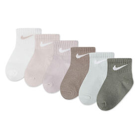 Nike Socks 6 Pack - Sail - Size 12-24 Months