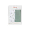Lulujo - 2 Pack Cotton Muslin Swaddles - Bunny+Fern