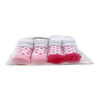 Tendertyme  2 Pack socks in Mesh bag: Pink