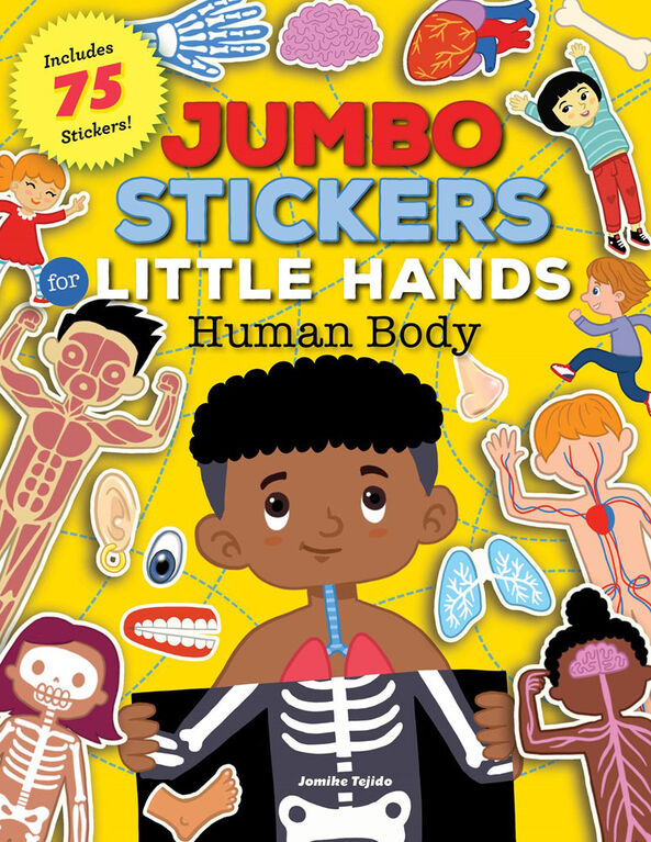 Jumbo Stickers For Lil Hands Human Body - Édition anglaise