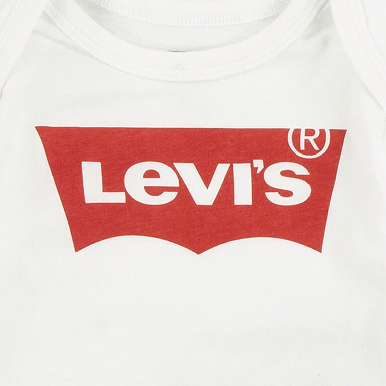 Levis  3 Piece Joggers Set - White - Size 6 Months