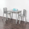 Forever Eclectic Cirque Kids Table and Chairs Set, Cool Gray