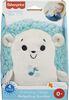 Fisher-Price Calming Vibes Hedgehog Soother Plush Sound Machine for Baby, Blue