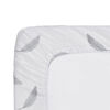 Kushies Flannel Playard Sheet - Grey Feather