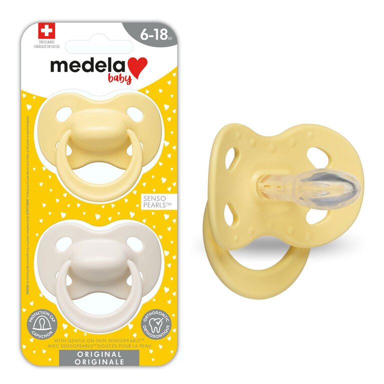 Medela Pacifier 6-18M Sunflower/Neutral (2)