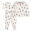Gerber Childrenswear - 3 piece Side Snap Take Me Home Set - Deer - 0-3M