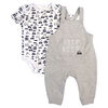 Koala Baby Ensemble Salopette 2 Morceaux - Gris, 3 Mois.