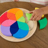 Fisher-Price Wooden Color Wheel Puzzle, Shape-Sorting Play for Preschool Kids, 19 Wood Pieces