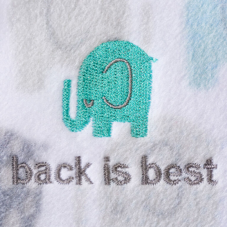 HALO SleepSack wearable blanket - Textured Elephant - Micro-fleece - Large