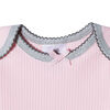 Just Born Baby Girls' 4-Pack Organic Short Sleeve Onesies Bodysuits - Lil' Lamb 12 months