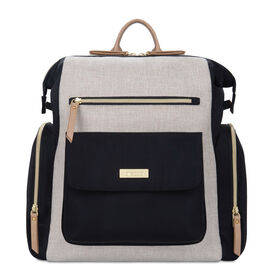 Baby Brezza Martine Backpack Diaper Bag - Black & Tan