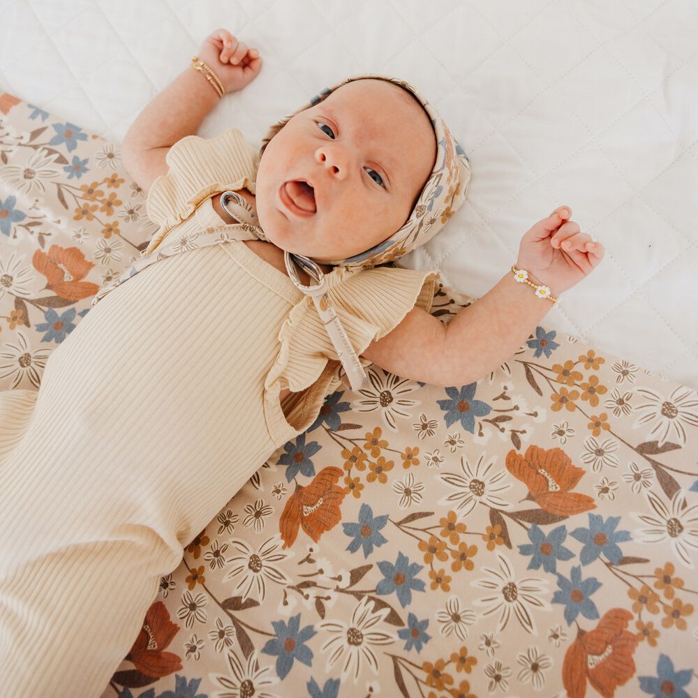 Copper Pearl Eden Swaddle Blanket