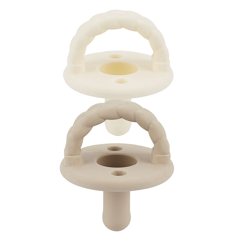 Itzy Ritzy Sweetie Soother 2pk - Toast and Buttercream