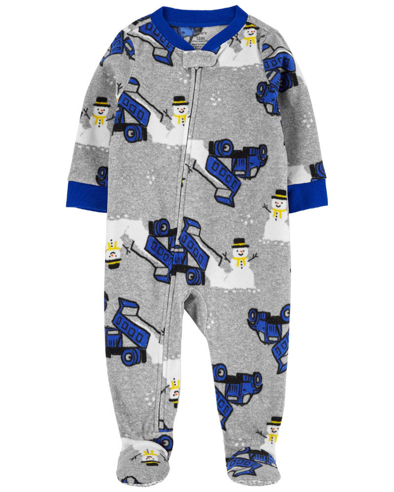 Carters fleece one piece outlet pajamas