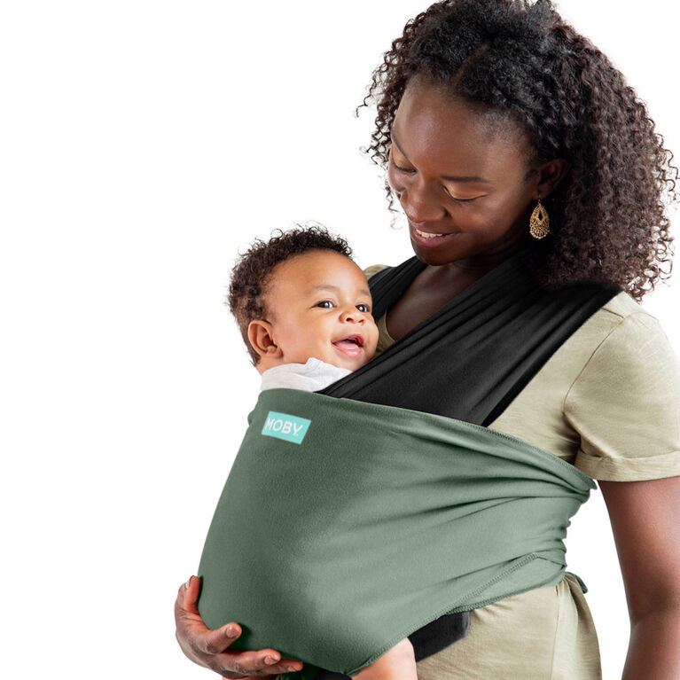 MOBY - Porte-bébé Easy-Wrap - Olive/Onyx