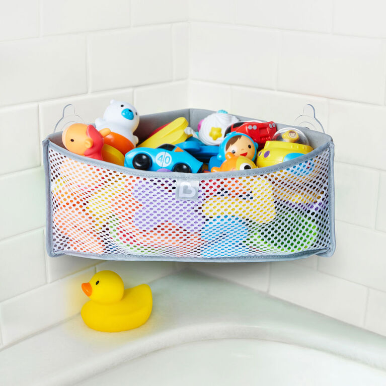 High'N Dry Corner Bath Organizer- Grey