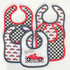 Koala Baby - Jersey Bibs Race Car - Pack de 5 - Rouge