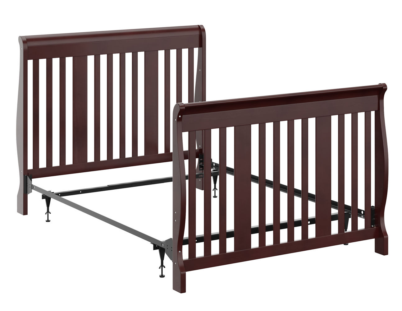 Convert queen bed to crib store