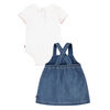 Levi's Top and Rainbow Skirtall Set - White Alyssum