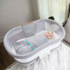 HALO SleepSack Swaddle - Ideal Temp - Heather Gray/Aqua Newborn  0-3 Months