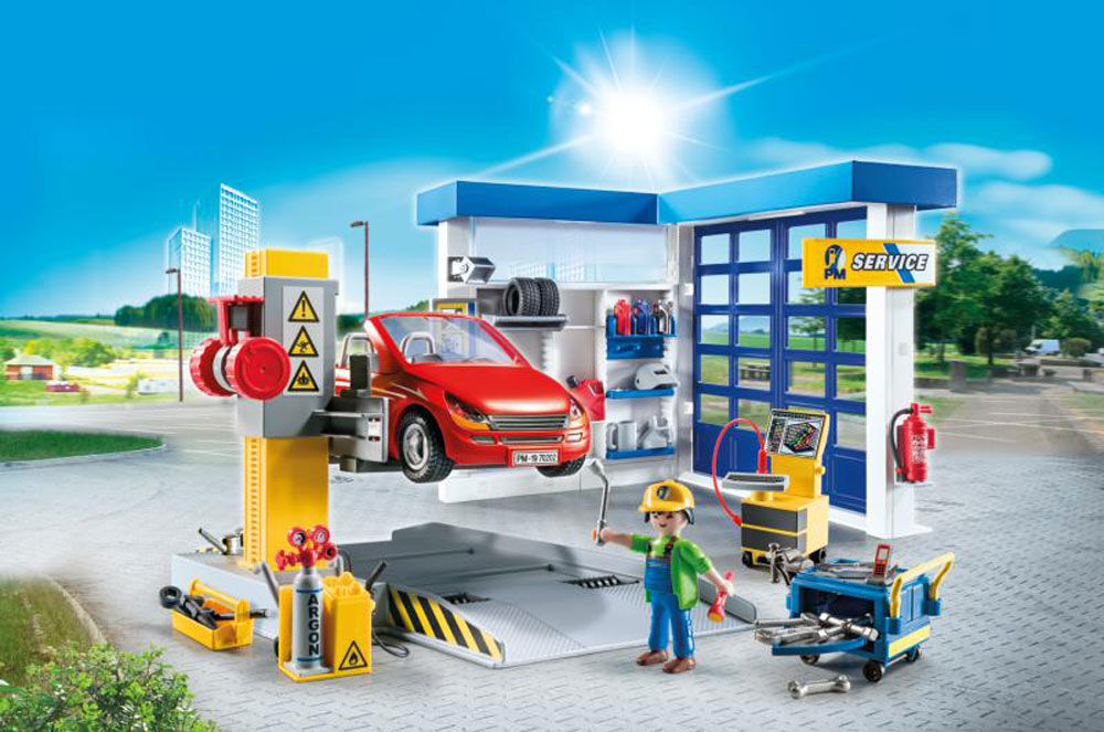 Playmobil shell garage sales