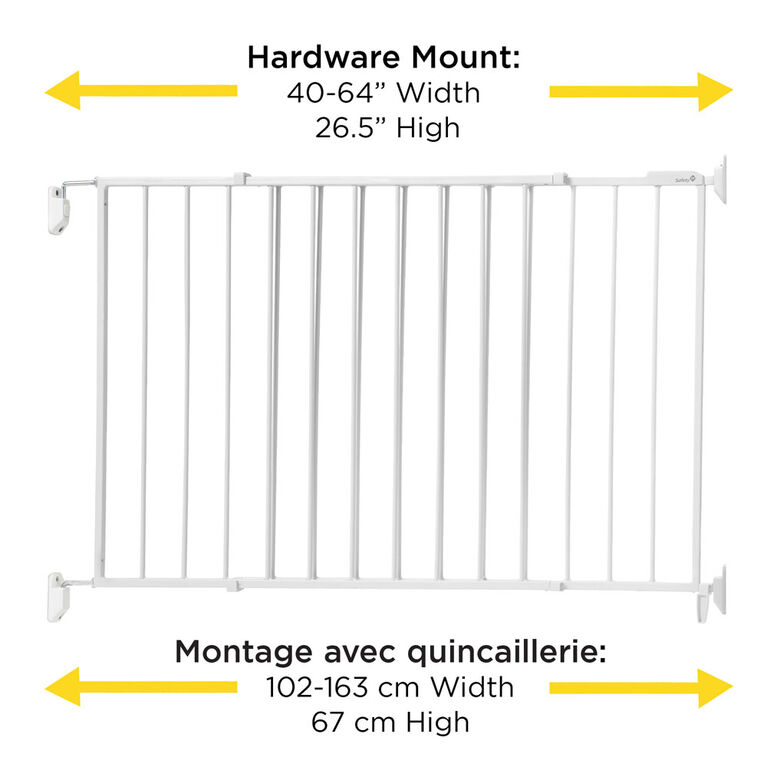 Safety 1st Extend to Fit Sliding Metal Gate - White