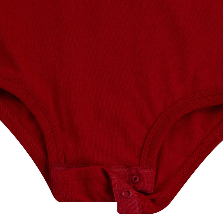 Batwing Creeper Bodysuit- Levis Red - Size 18M