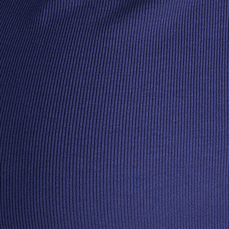 Motherhood Rib Halter Tank-Blue-M