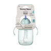 Tommee Tippee Starter Straw Cup, 8oz, Easy Transition Toddler Cup For 6 Months+, with Silicone Weighted Straw and Easy-hold Handles, Green, 1 count