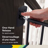 Safety 1st  Barrière en métal extensible Haut des escaliers - Noir