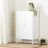 Crea Metal 2-Door Cabinet Pure White