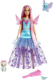 Barbie-A Touch of Magic-Malibu-Poup&eacute;e avec 2&nbsp;animaux f&eacute;eriques