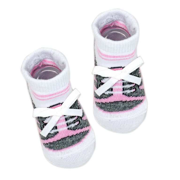 Tellement mignon en mode bébé Lot de 3 paires de chaussettes : baskets roses