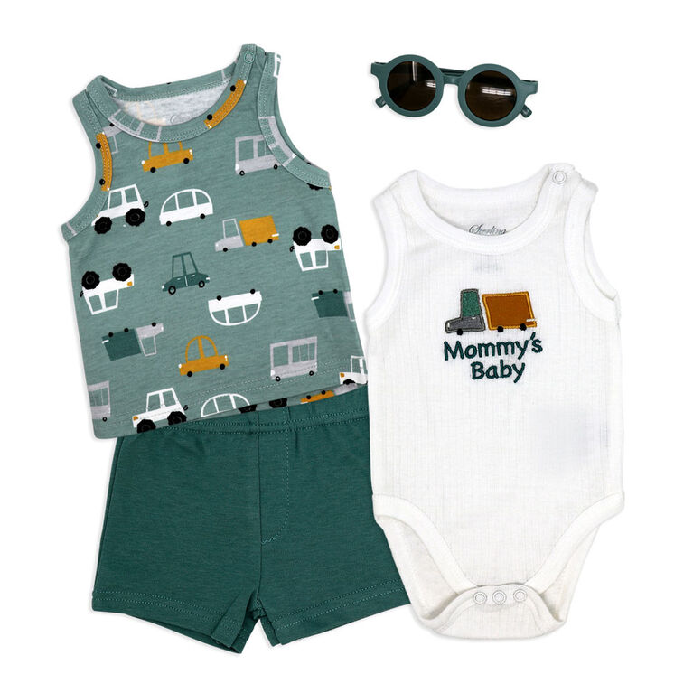 Sterling Baby 4 Piece Sunglasses Short Set:Cars 