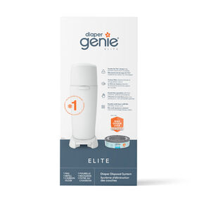 Poubelle à couches Diaper Genie Elite - Blanc