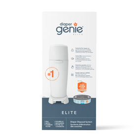 Diaper Genie Elite Pail - White