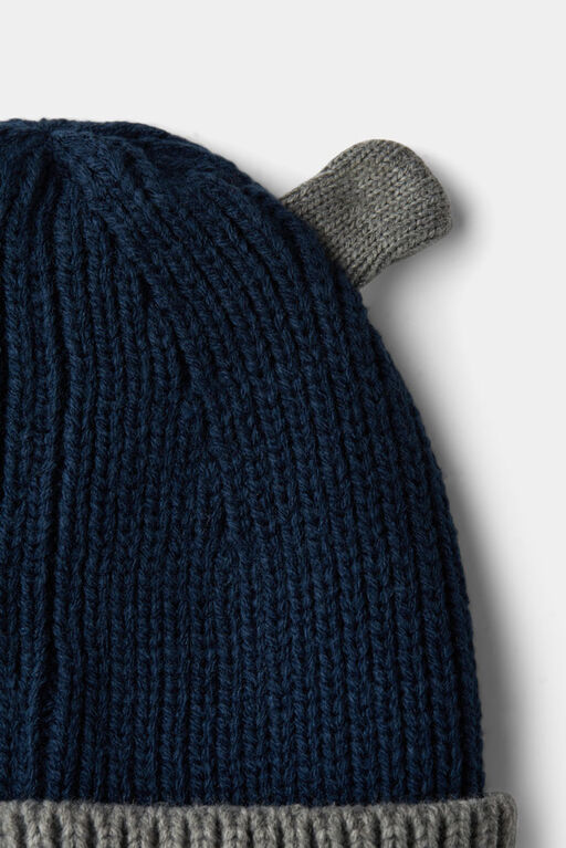 Bonnet Oreille Bleu Foncé RISE Little Earthling