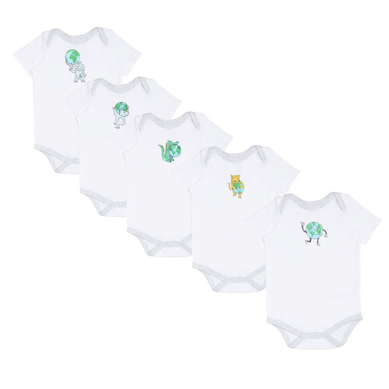 earth by art & eden Maxwell 5-Pack Bodysuit- 18 months