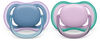 Avent Ultra Air Pacifier 6-18m hush /lilac 2pk